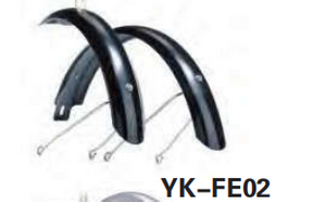 YK-FE02 Curved splash-proof bike fenders