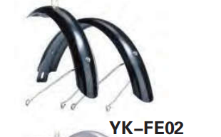 YK-FE02 Curved splash-proof bike fenders