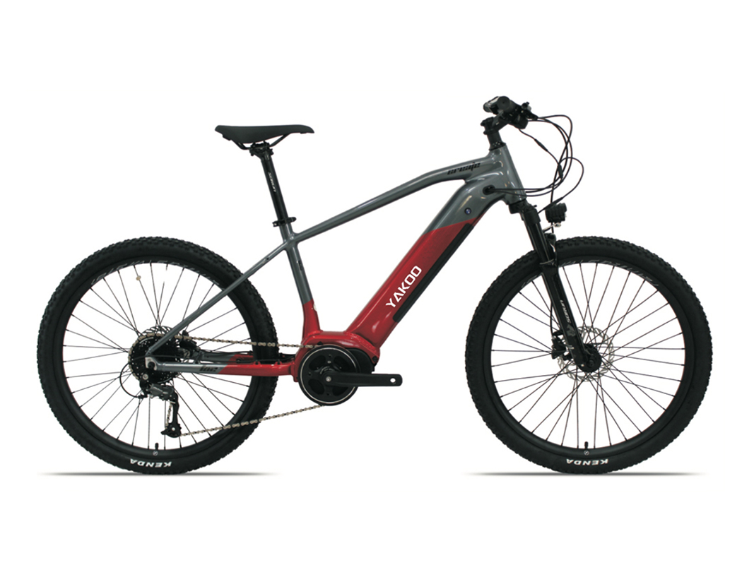 Electric bike rider commuting through a modern urban landscape