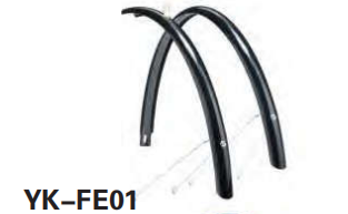 YK-FE01 Black Durable Fenders