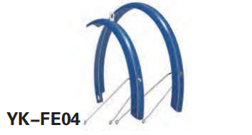 YK-FE04 Slick Curved Riding Companion Fenders